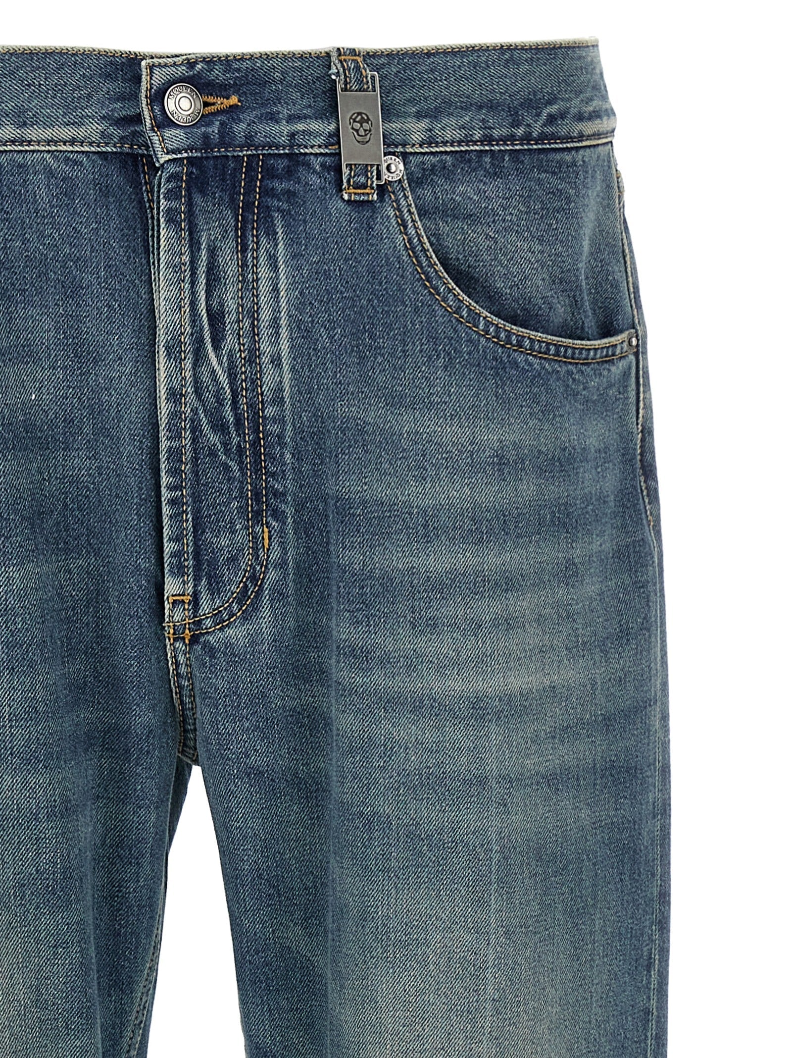 Mcqueen Men 'Skull' Jeans