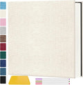 Zesthouse Large 18In Photo Album Self Adhesive 60 Pages, Scrapbook Albums with Sticky Page Holds 10x12 & 8x10 & 5X7 & 4x6 Pictures, DIY Photo Book Ideal Gift for Family Wedding Baby