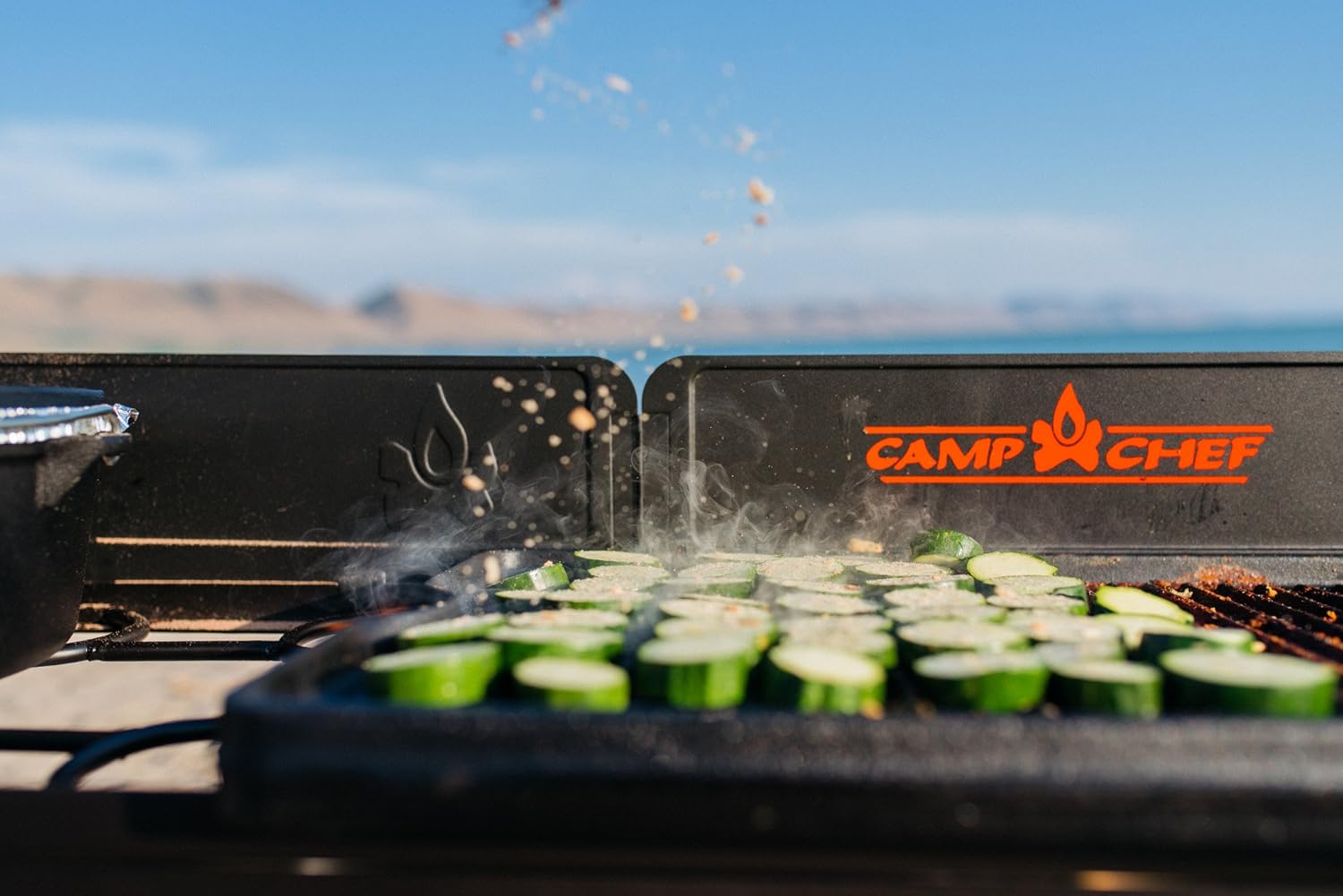 Camp Chef Reversible Pre-seasoned Cast Iron Griddle, Cooking Surface 16" x 24"