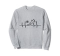 Heartbeat Soccer Sweatshirt - Custom Art Print Men Women