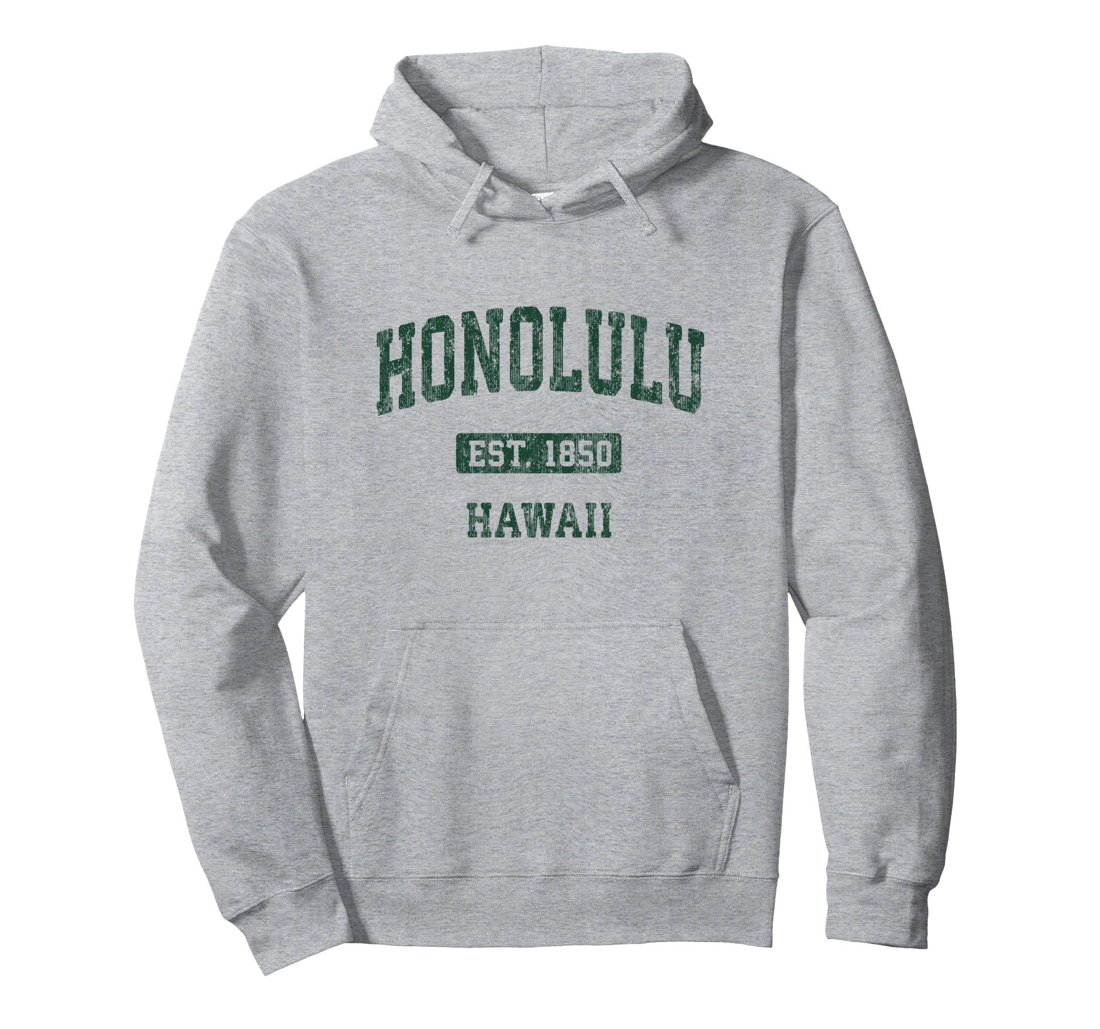 Honolulu Hawaii Hi Athletic Sports Hoodie - Casual Everyday Wear Unisex