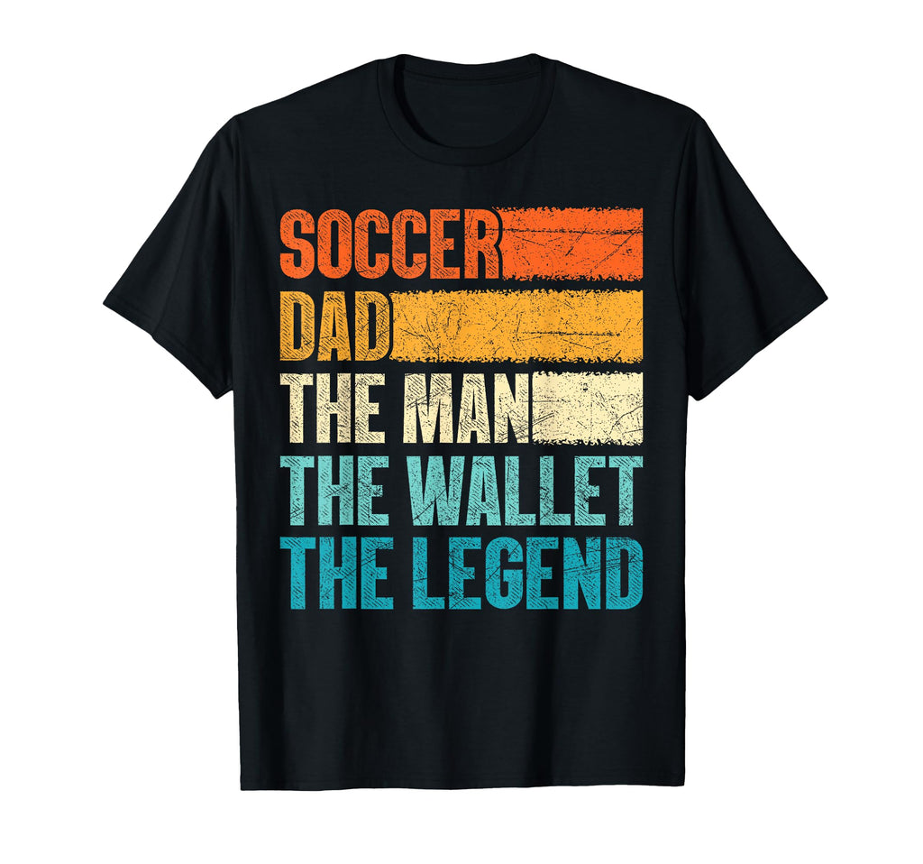 Soccer Dad Wallet Legend Fathers Day T-Shirt - Graphic Print for Adults