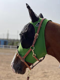 Horse Fly Mask Super Comfort Horse Fly Mask Elasticity Fly Mask with Ears We Only Make Products That Horses Like… (Hunter Green, L)