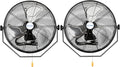 BILT HARD 20 inch Industrial Wall Fan, 4600 CFM, 3-Speeds High Velocity Wall Mount Fan with Sealed Motor, 2 Pack