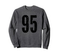 Number 95 Distressed Sport Team Sweatshirt - Custom Art Print Men Women