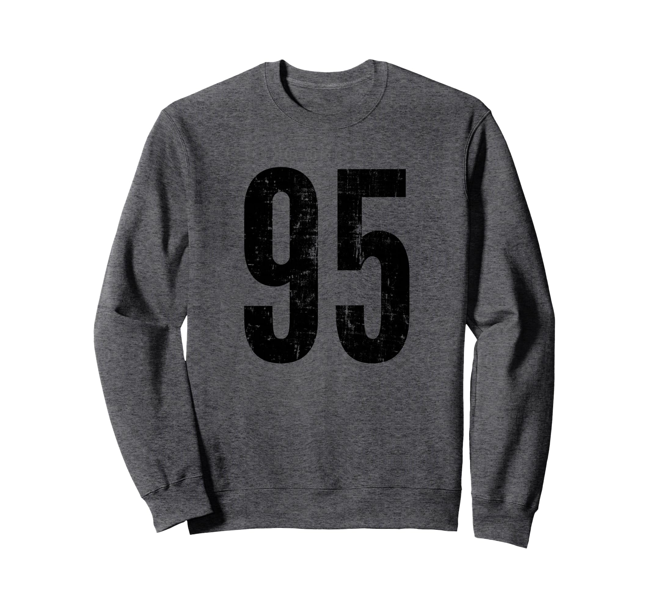 Number 95 Distressed Sport Team Sweatshirt - Custom Art Print Men Women