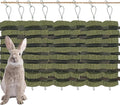 Rabbit Chew Toys for Teeth Grinding Bunny Treats 100% Natural Wood Timothy Grass Treats for Guinea Pigs Chinchillas Hamsters 8pcs