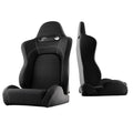 SPYDER Xtune Evo9 Style Racing Seat Pu (Double Slider) Black/Black Passenger Side RST-EVO9-01-BK-PA 9933806