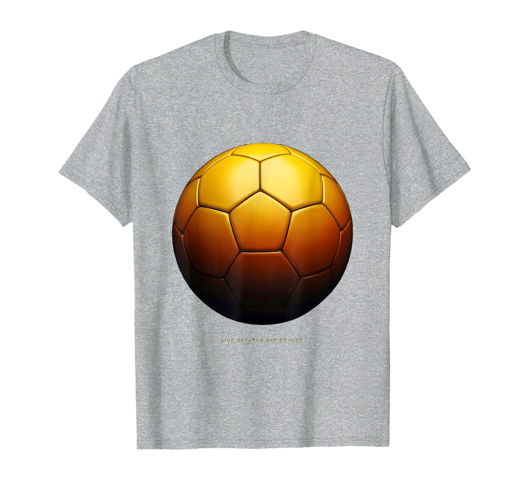 Live Breathe Eat Soccer Passionate Fan T-Shirt - Graphic Print Unisex