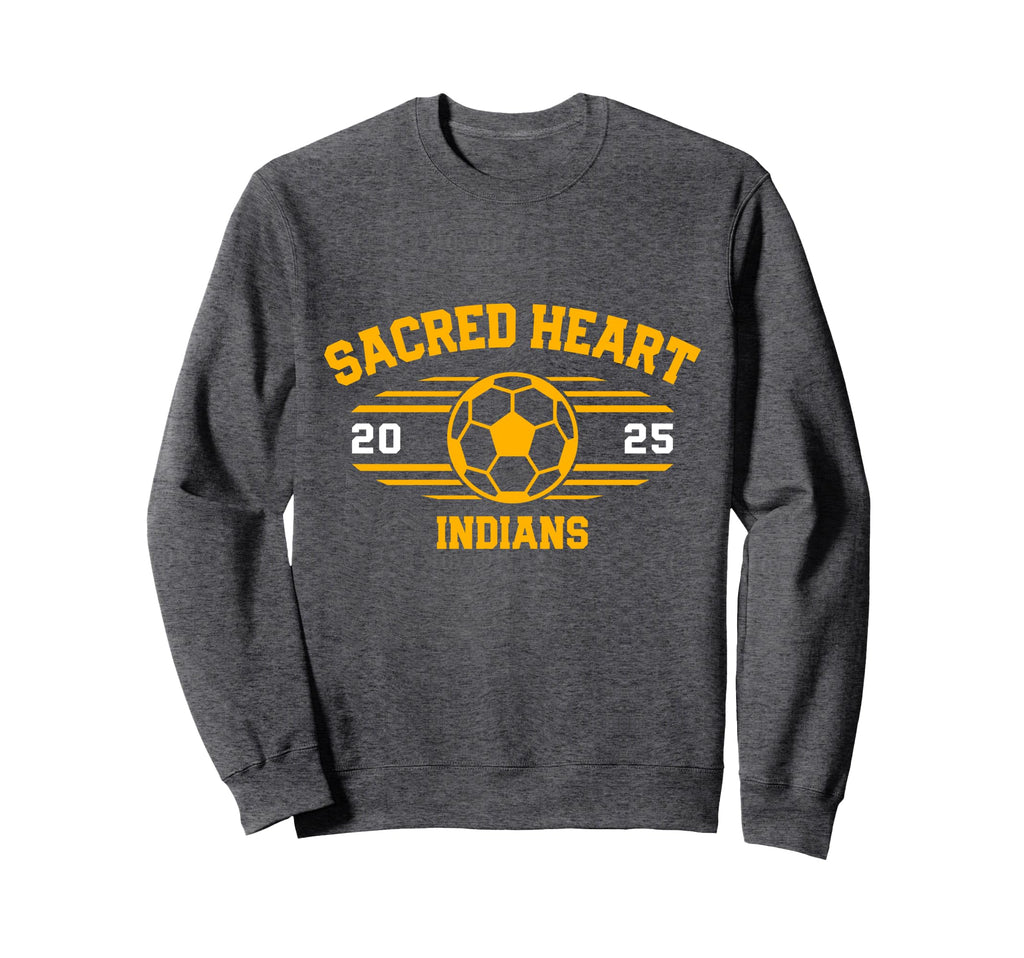 Sacred Heart Indians Soccer Ball Sweatshirt - Custom Art Print for Adults
