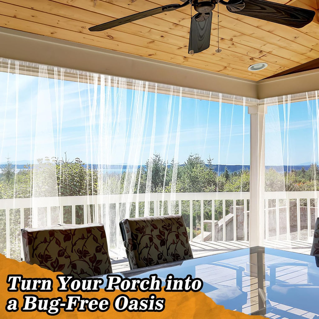 33x10ft Large Mosquito Net, Mesh Netting for Garden Skin and Plants Protection, Patio Bird Bug Screen, White