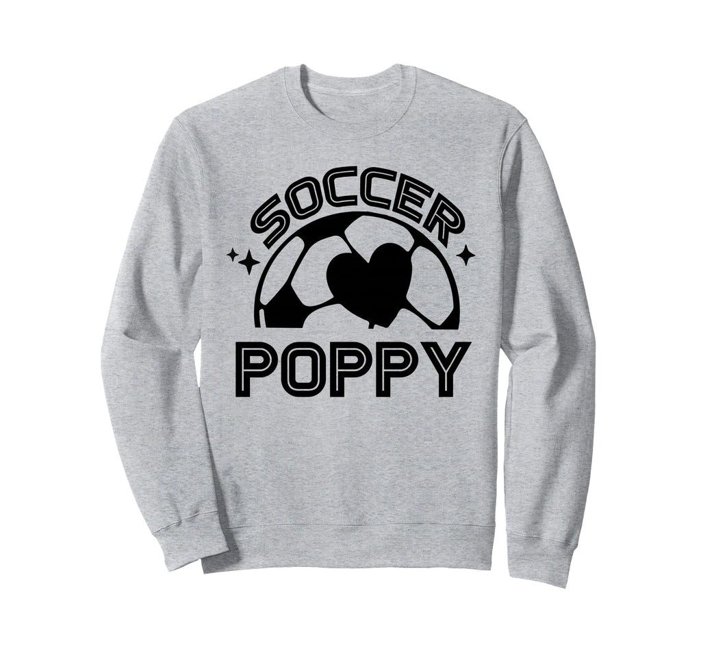 Soccer Poppy Funny Ball Poppy Sweatshirt - Fun Novelty Design Unisex