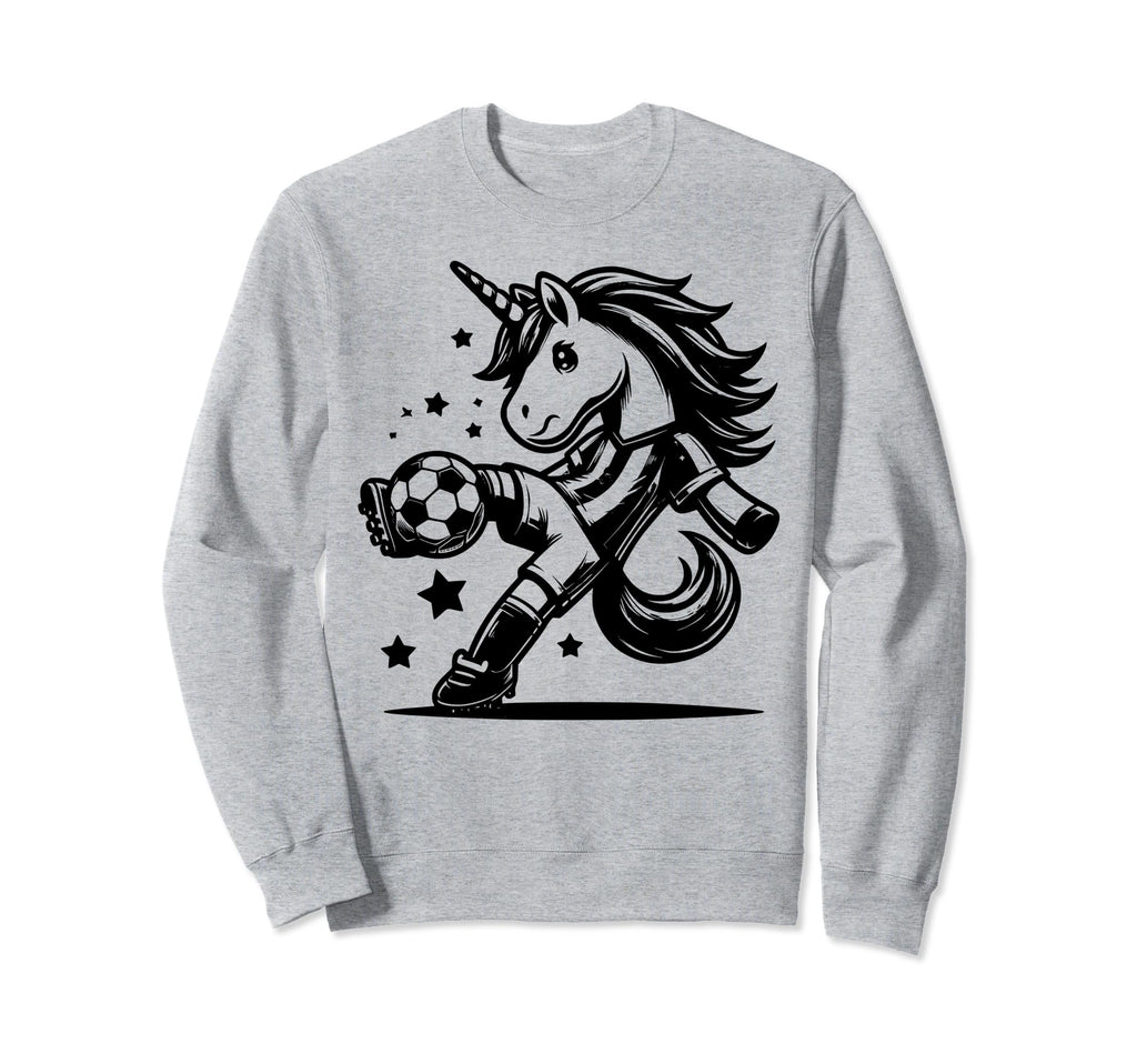 Footballer Unicorn Fans Soccer Sweatshirt - Casual Everyday Wear Unisex