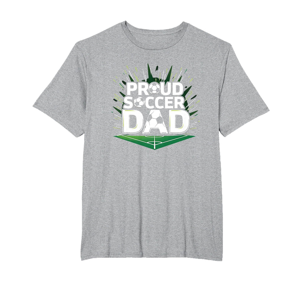 Proud Soccer Dad Cheering T-Shirt - Casual Everyday Wear for Adults