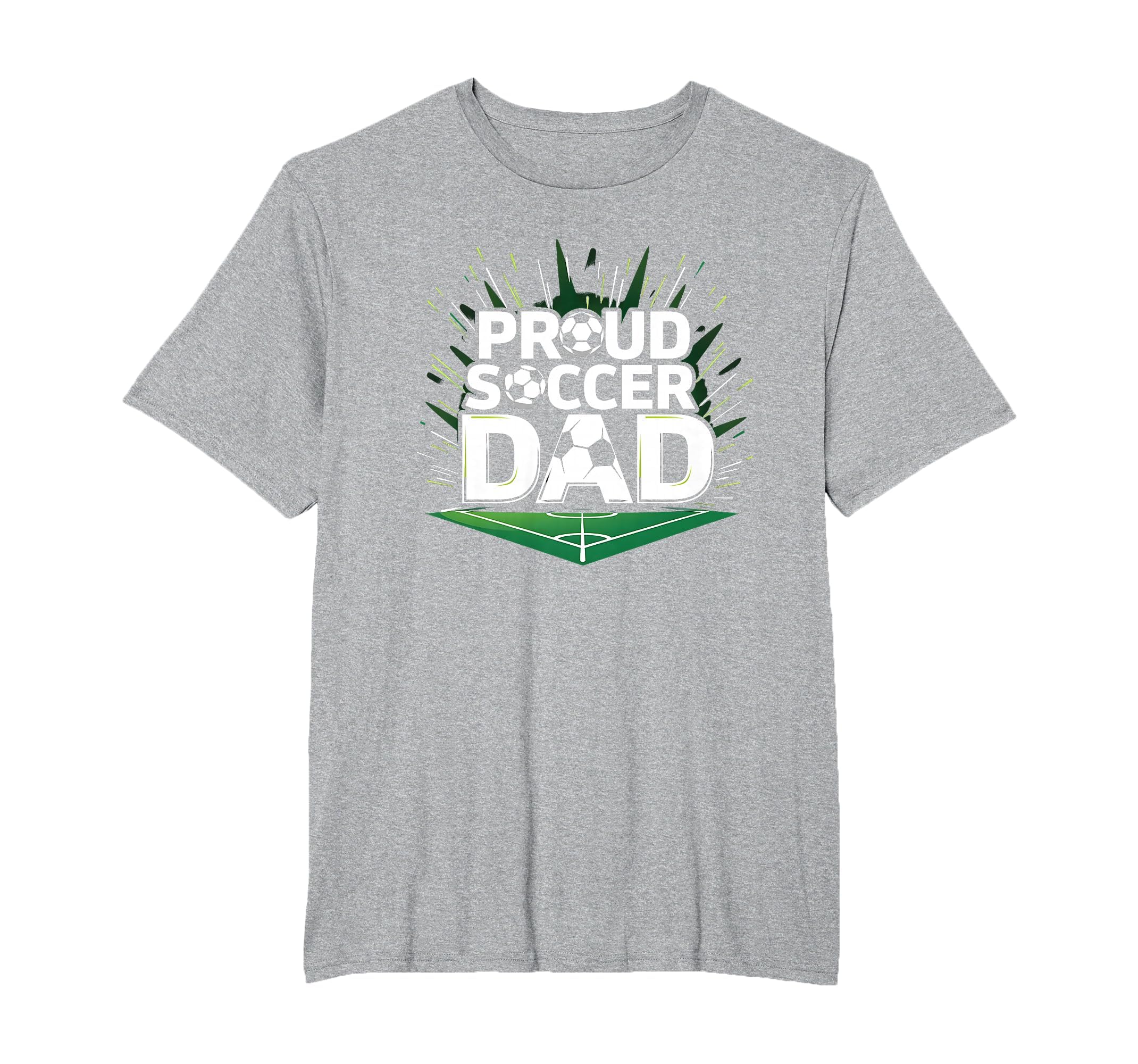 Proud Soccer Dad Cheering T-Shirt - Casual Everyday Wear for Adults
