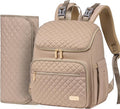 Weitars Diaper Bag Backpack Large Baby Diaper Bag with Changing Pad Travel Diaper Backpack,Baby Bag for Boys Girls,Stroller Straps,5 Insulated Pockets (Khaki)