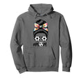 Messy Bun Bandana Soccer Mom Soccer Football Hoodie - Graphic Print Unisex