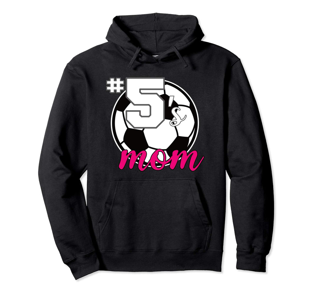 Soccer Mom 5S Mom Number 5 Soccer Jersey Hoodie - Streetwear Style Unisex