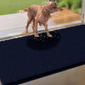 IM HOME Extra Large 71" x 25" Navy Blue Dog Door Mats for Muddy Paws, Chenille Absorbent Dog Mat, Non Slip Heavy Mud Mat for Dogs, Soft Pet Bed Mat for Entryway, Mud Paws, Inside Floor