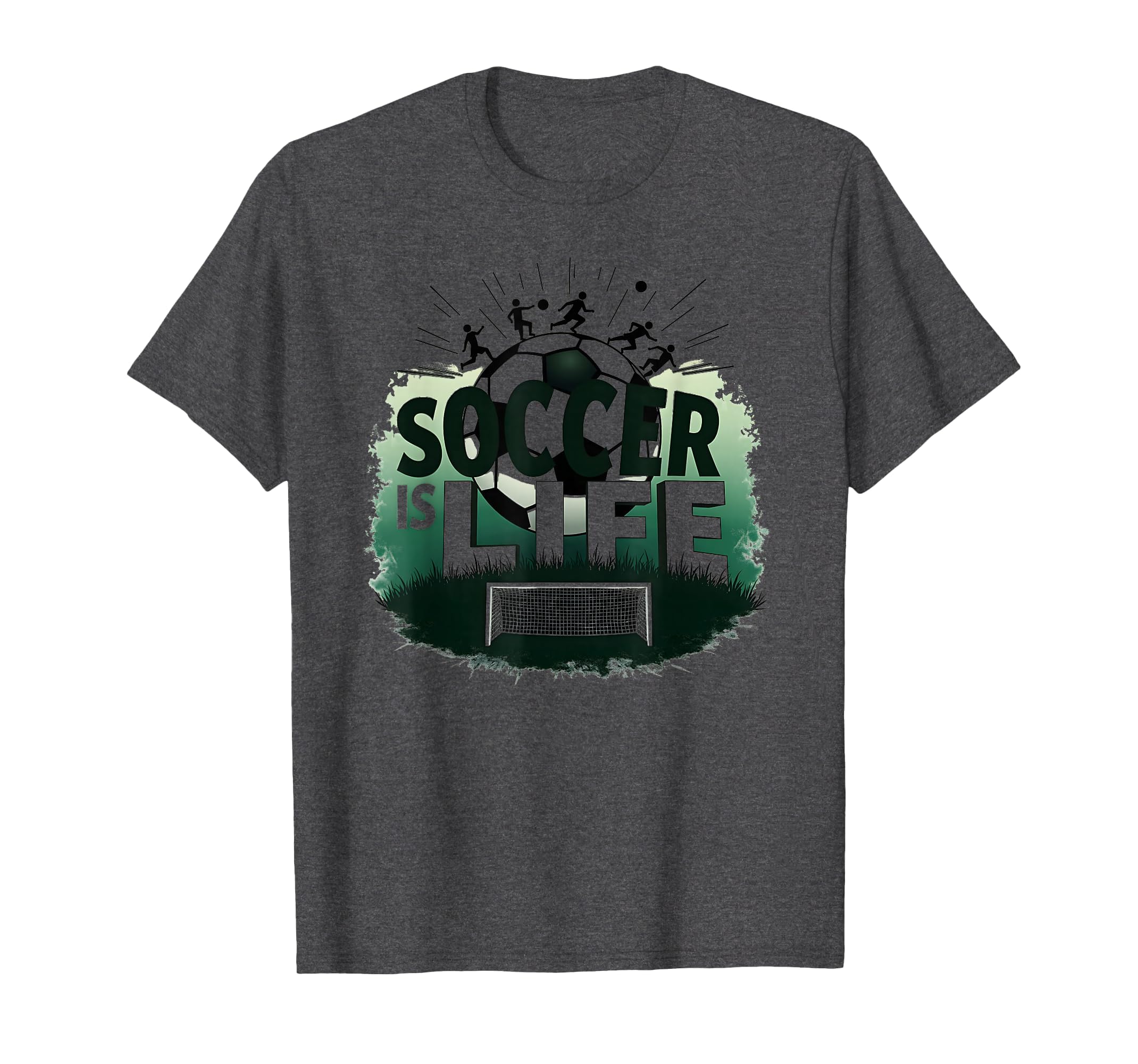 Soccer Is Life Inspiring Football Fan T-Shirt - Streetwear Style Men Women