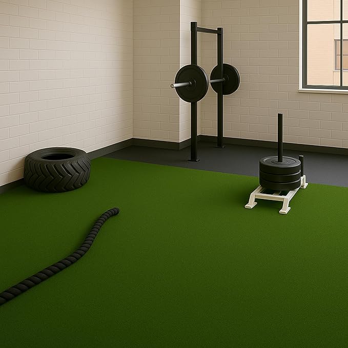 Ottomanson Artificial Turf Golf Hitting Mat 6'6" x 10' Indoor/Outdoor Waterproof Synthetic Fake Grass for Putting Practice Baseball Football Sports Gym Backyard, Custom Size 2' up to 30'