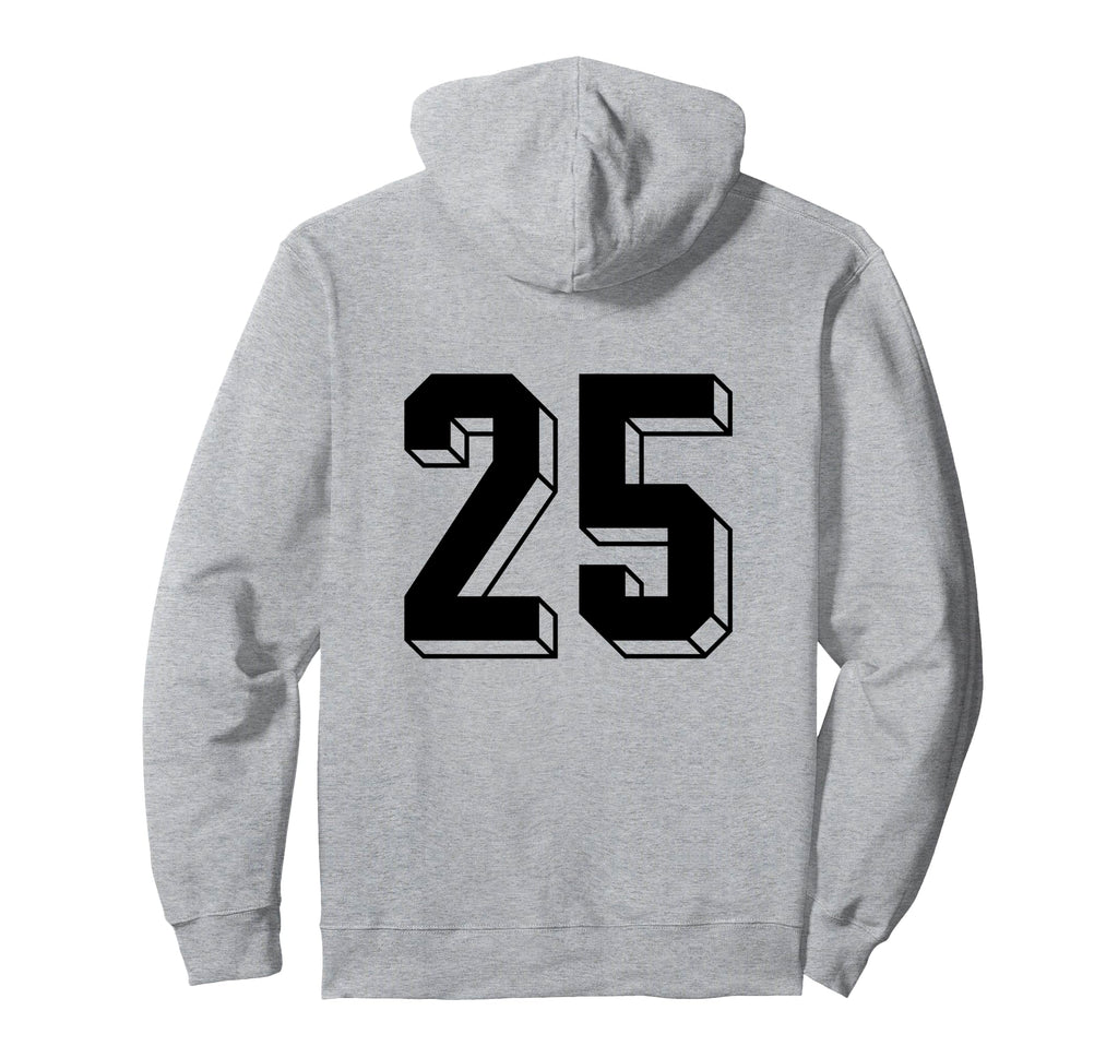 Number 25 Backside 80S 90S Team Hoodie - Aesthetic Graphic for Adults
