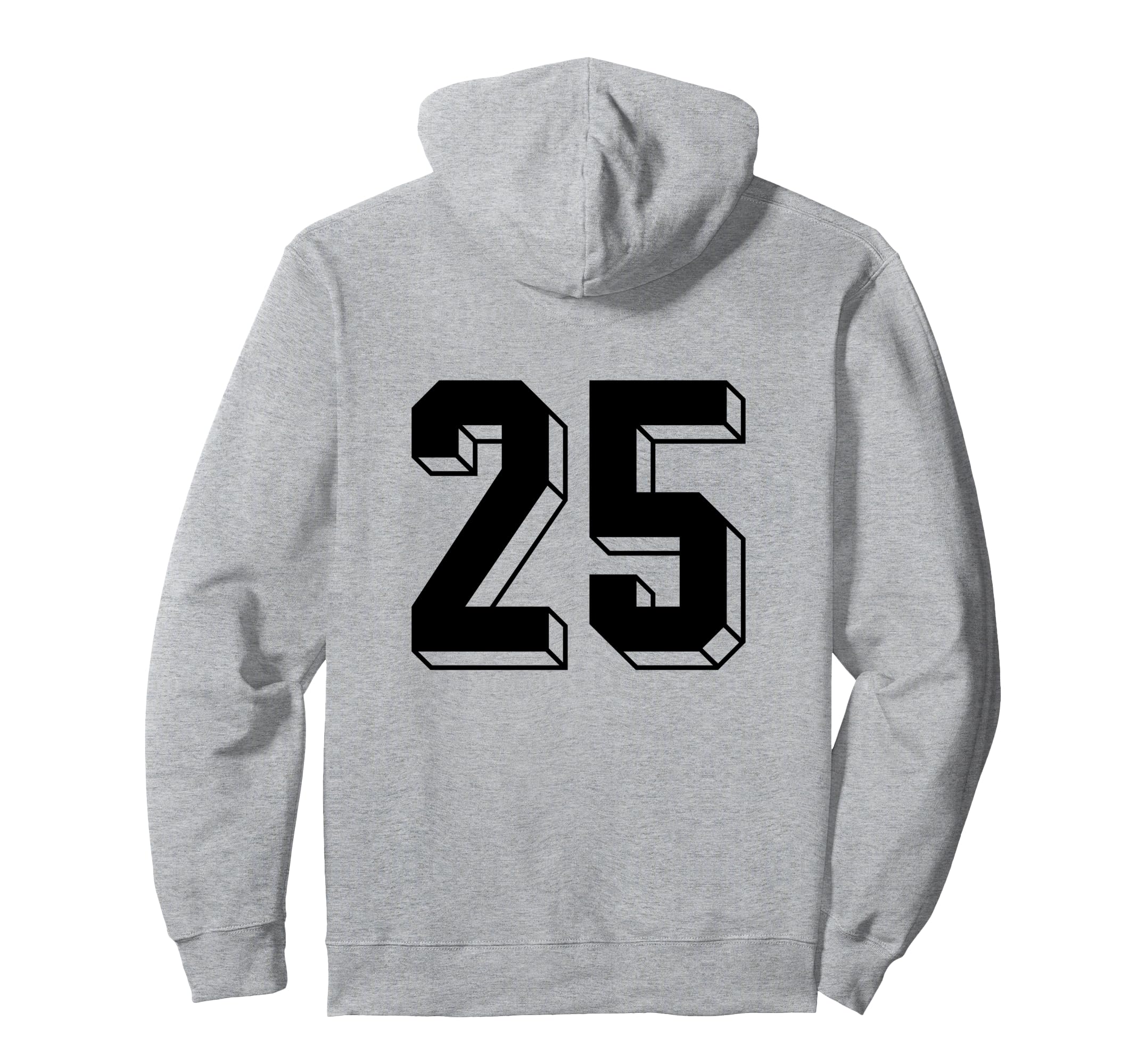 Number 25 Backside 80S 90S Team Hoodie - Aesthetic Graphic for Adults