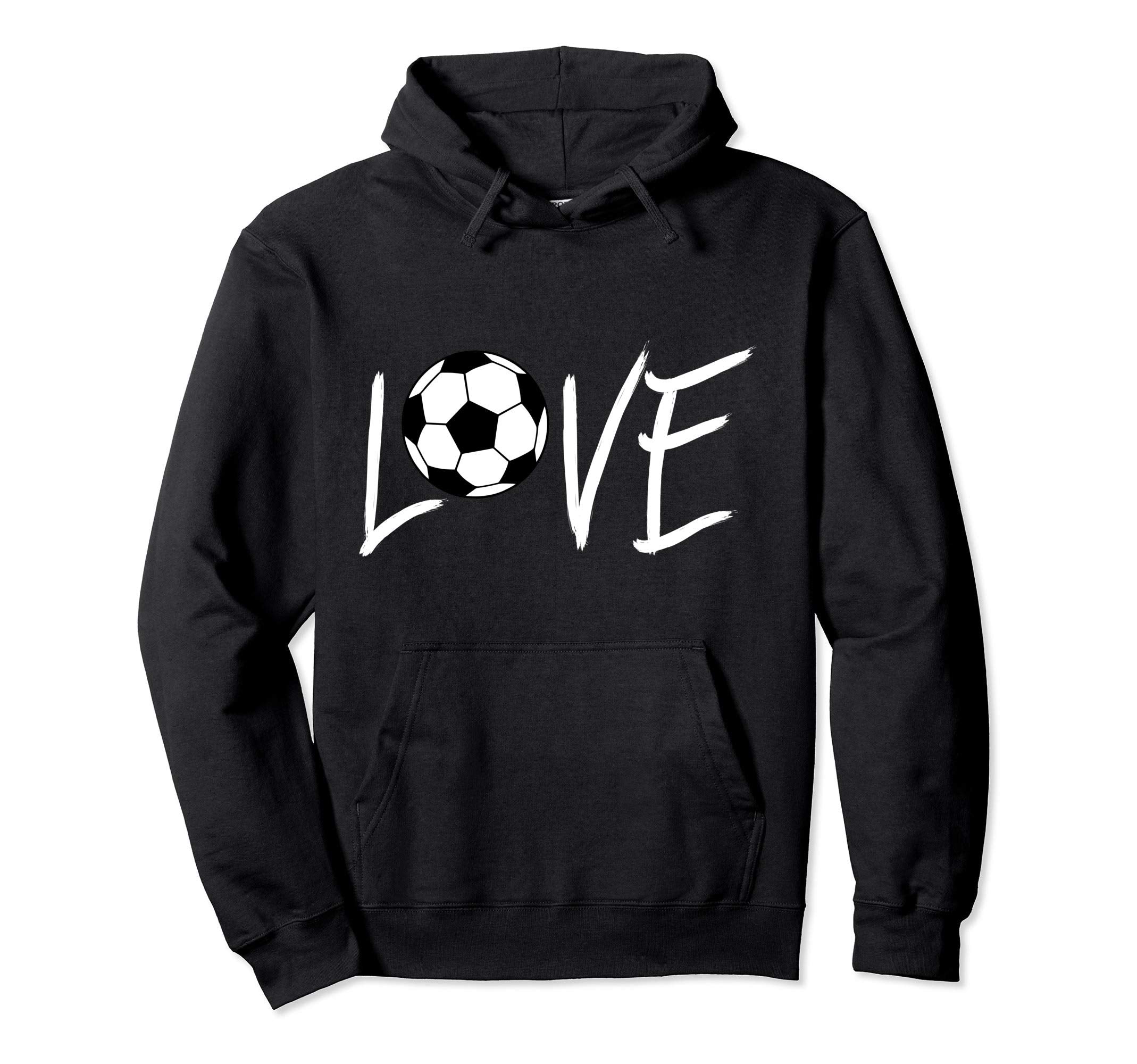 Love Soccer Ball Mom Mother Birthday Hoodie - Novelty Apparel Men Women