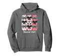 Soccer Coquette Bow Soccer Soccer Hoodie - Aesthetic Graphic Unisex