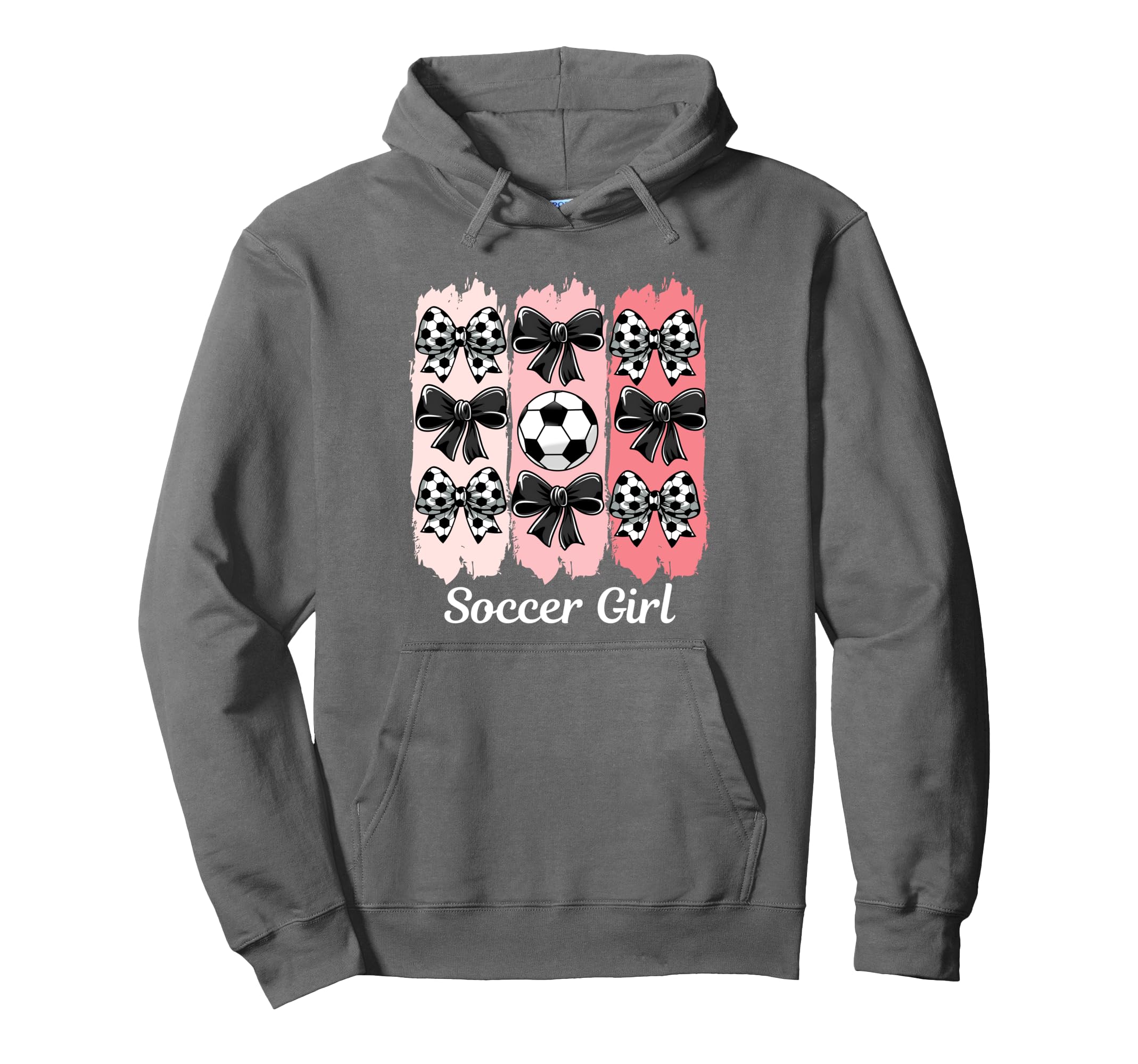 Soccer Coquette Bow Soccer Soccer Hoodie - Aesthetic Graphic Unisex