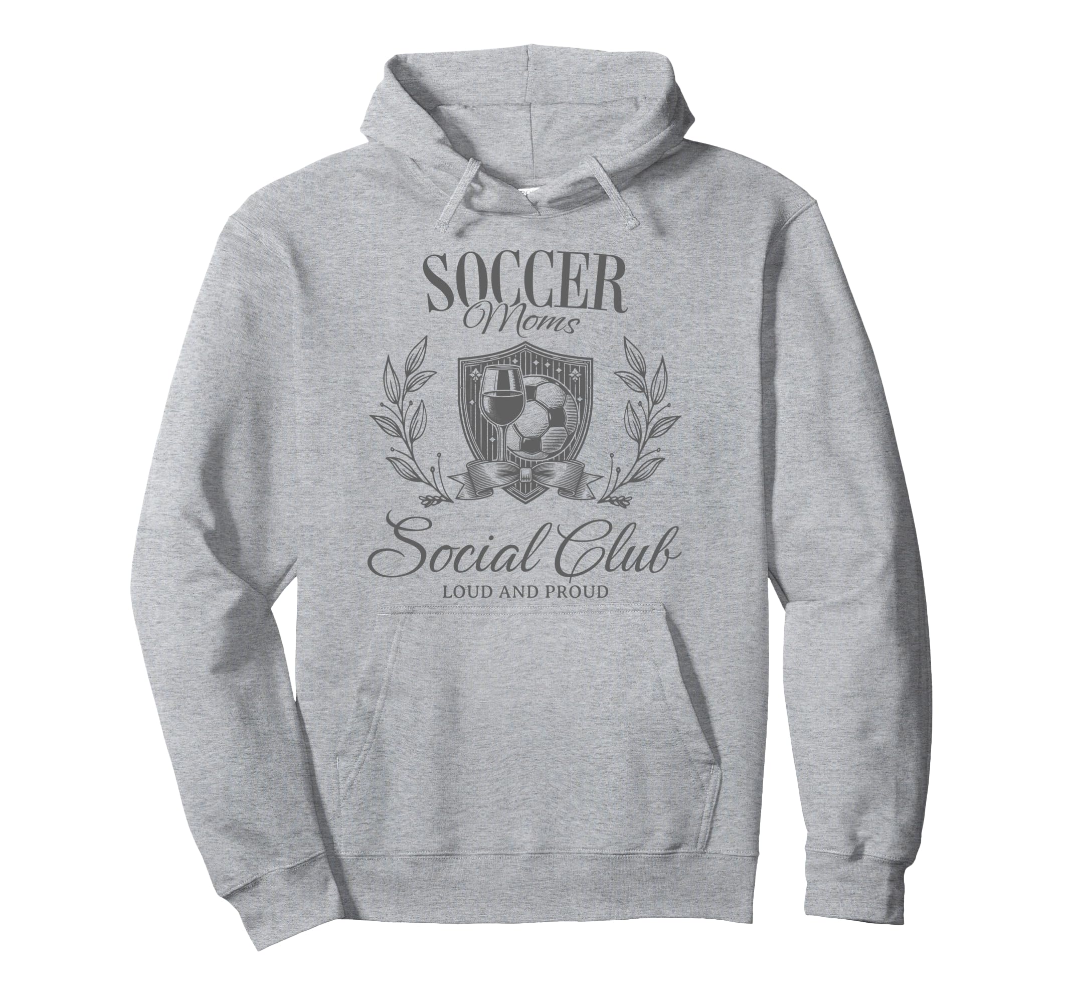 Soccer Team Mom Bow Gift Soccer Moms Hoodie - Minimalist Print Unisex