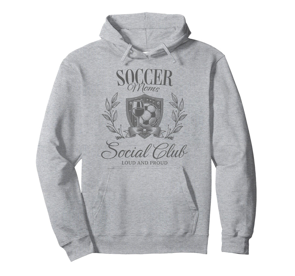 Soccer Team Mom Bow Gift Soccer Moms Hoodie - Custom Art Print for Adults