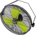 2600 CFM 14 inch Outdoor High Velocity Wall Mounted Fan, 3-Speed Metal Fans with IP44 Enclosure Motor, Industrial Grade Weatherproof Wall Fan for Patio, Greenhouse, Garage, and Gazebo
