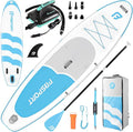 FBSPORT 11FT Premium Inflatable Stand Up Paddle Board with Electric Pump, Yoga Board with SUP Accessories & Carry Bag | Wide Stance, Surf Control, Non-Slip Deck, Leash and Paddle for Youth & Adult