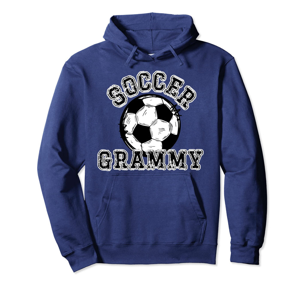 Soccer Ball Distressed Trending Grammy Hoodie - Casual Everyday Wear Unisex