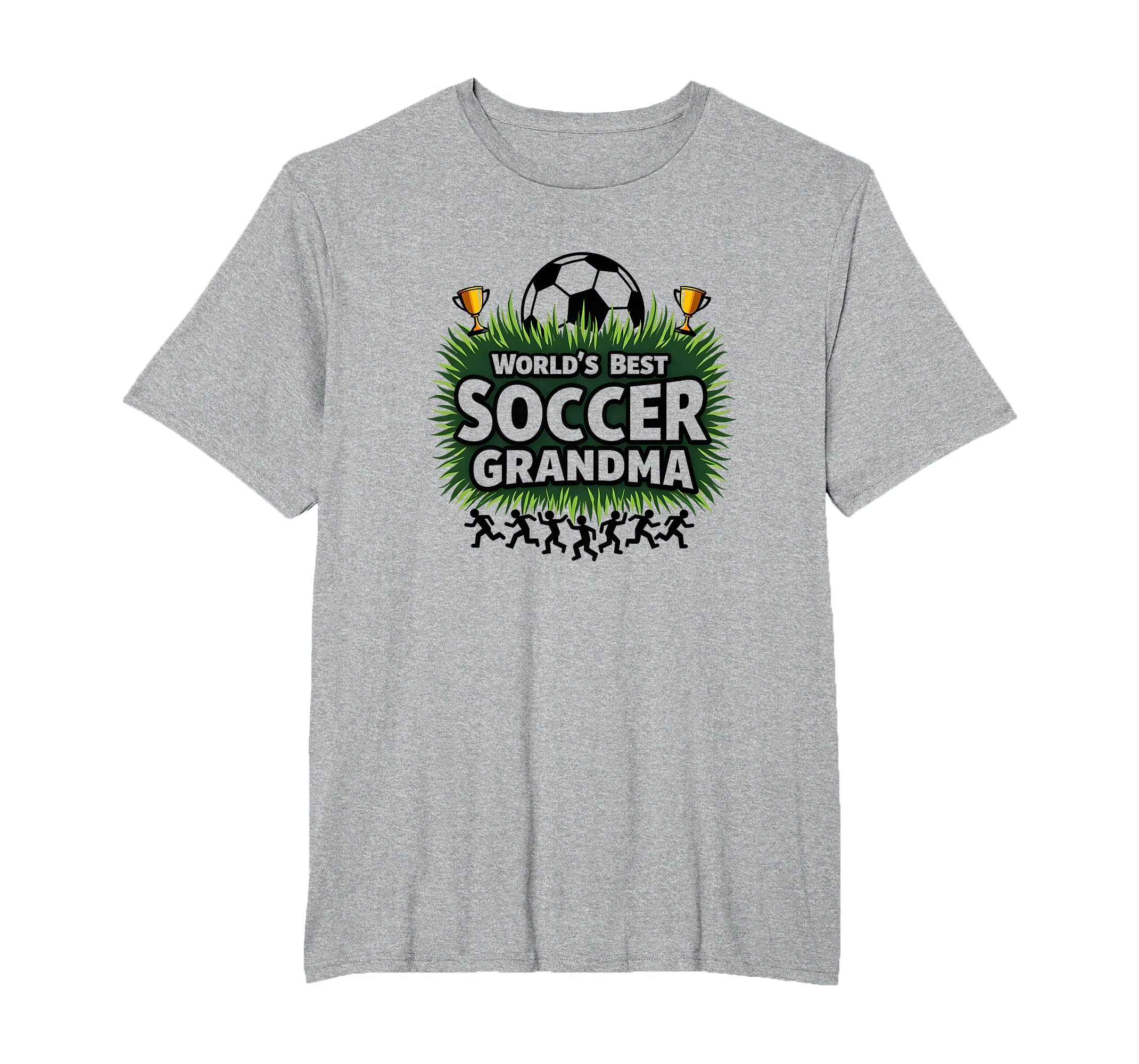 Worlds Best Soccer Grandma Champion T-Shirt - Graphic Print for Adults