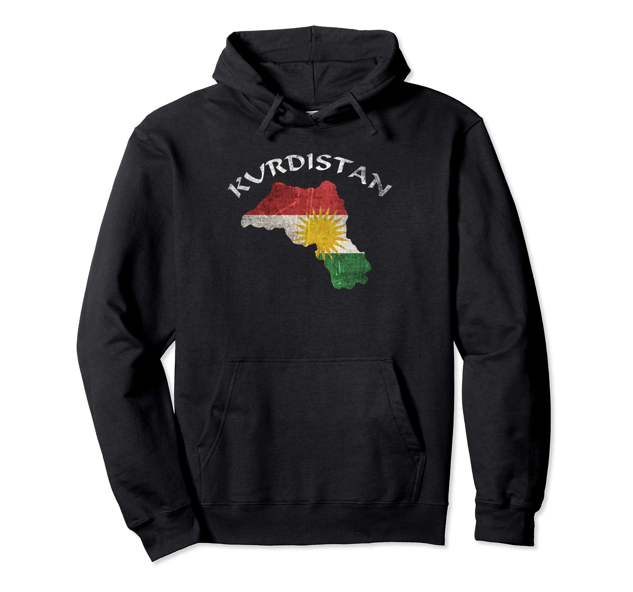 Kurdish Flag Gifts Hoodie - Graphic Print for Adults