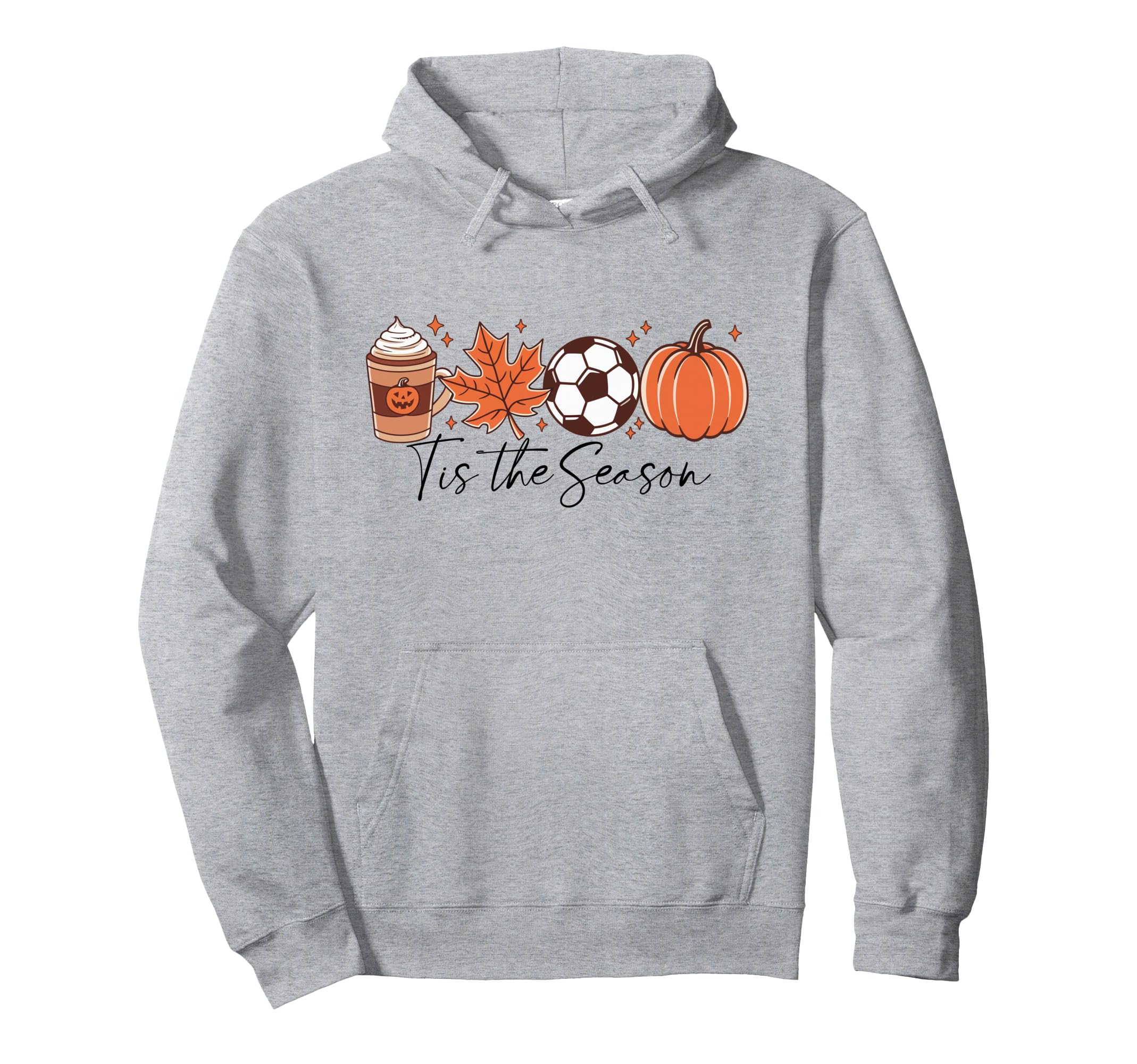 Tis Season Fall Soccer Thanksgiving Coffee Hoodie - Unique Graphic Unisex
