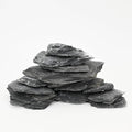 Unocho Natural Slate Stone Rocks Reptile Basking Platform Rock 10LB Fish Tank Rocks for Aquascaping Aquariums Terrariums Paludariums Wargaming Models Miniature Fairy Gardens（2-6 inches）