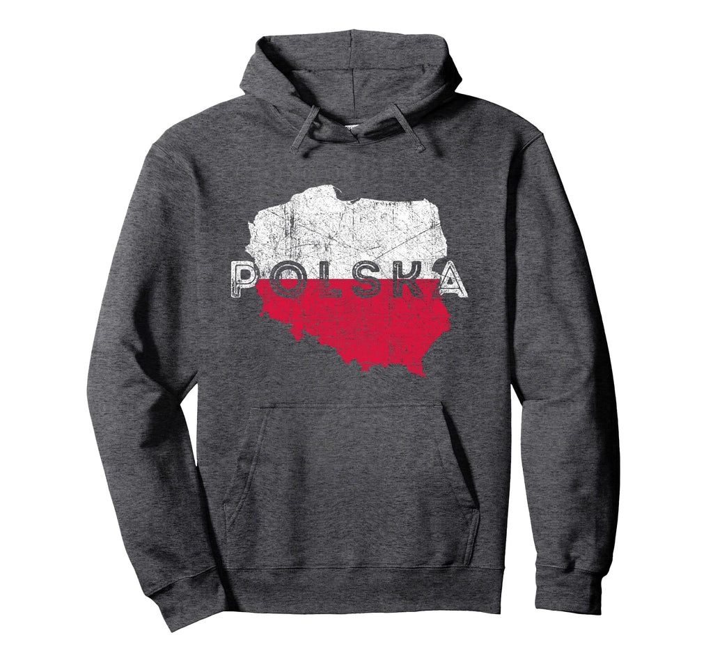Polish Map And Flag Souvenir Hoodie - Streetwear Style Men Women