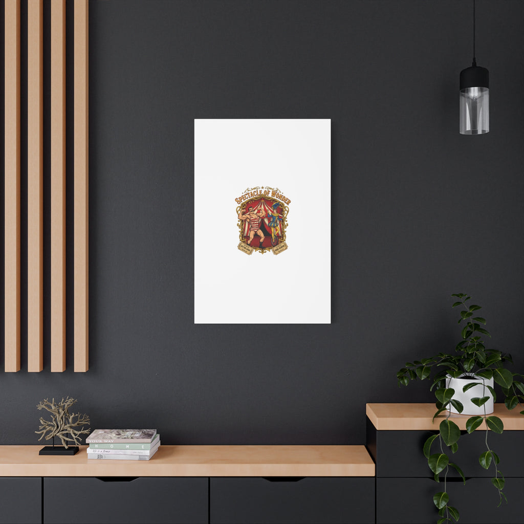Spectacle of Wonder Circus Art Print, Canvas | Vintage Carnival Design