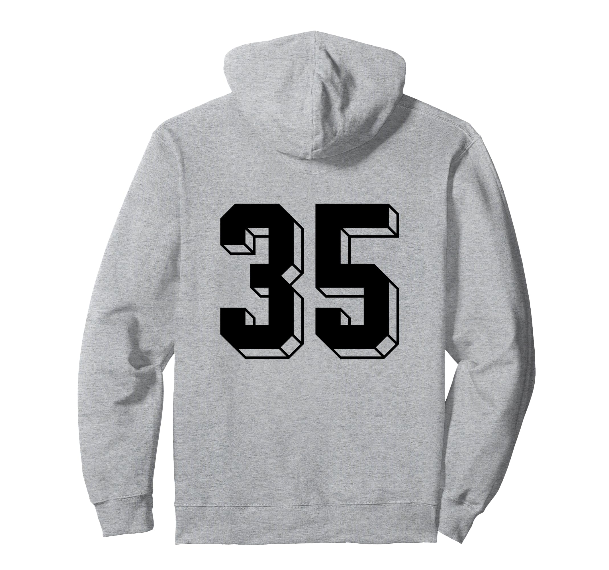 Number 35 Backside 80S 90S Team Jersey Hoodie - Streetwear Style Men Women