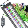 Pawfly 20W 24/7 Aquarium LED Light for 18" to 24" Tanks Extendable Fish Tank Light with Full Spectrum White Blue Red Green Lights with D/N Mode Single Color Effects Timer and Adjustable Brightness
