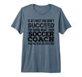 Soccer Coach Funny Gift Tri Blend T-Shirt - Fun Novelty Design Unisex
