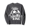Senior Soccer King 2024 Class Sweatshirt - Custom Art Print for Adults