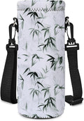RICHEN Neoprene Water Bottle Carrier Bag with Adjustable Shoulder Strap,Insulated Water Bottle Cover for Stainless Steel/Glass/Plastic Bottles
