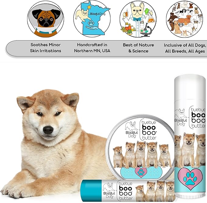 The Blissful Dog 2 oz TIN Shiba Inu Booboo Butter