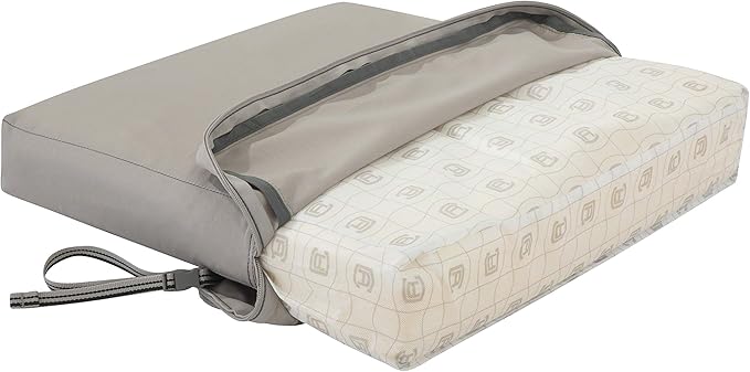 Classic Accessories Ravenna Water-Resistant 19 x 19 x 3 Inch Patio Seat Cushion, Mushroom, Chair Seat Cushion
