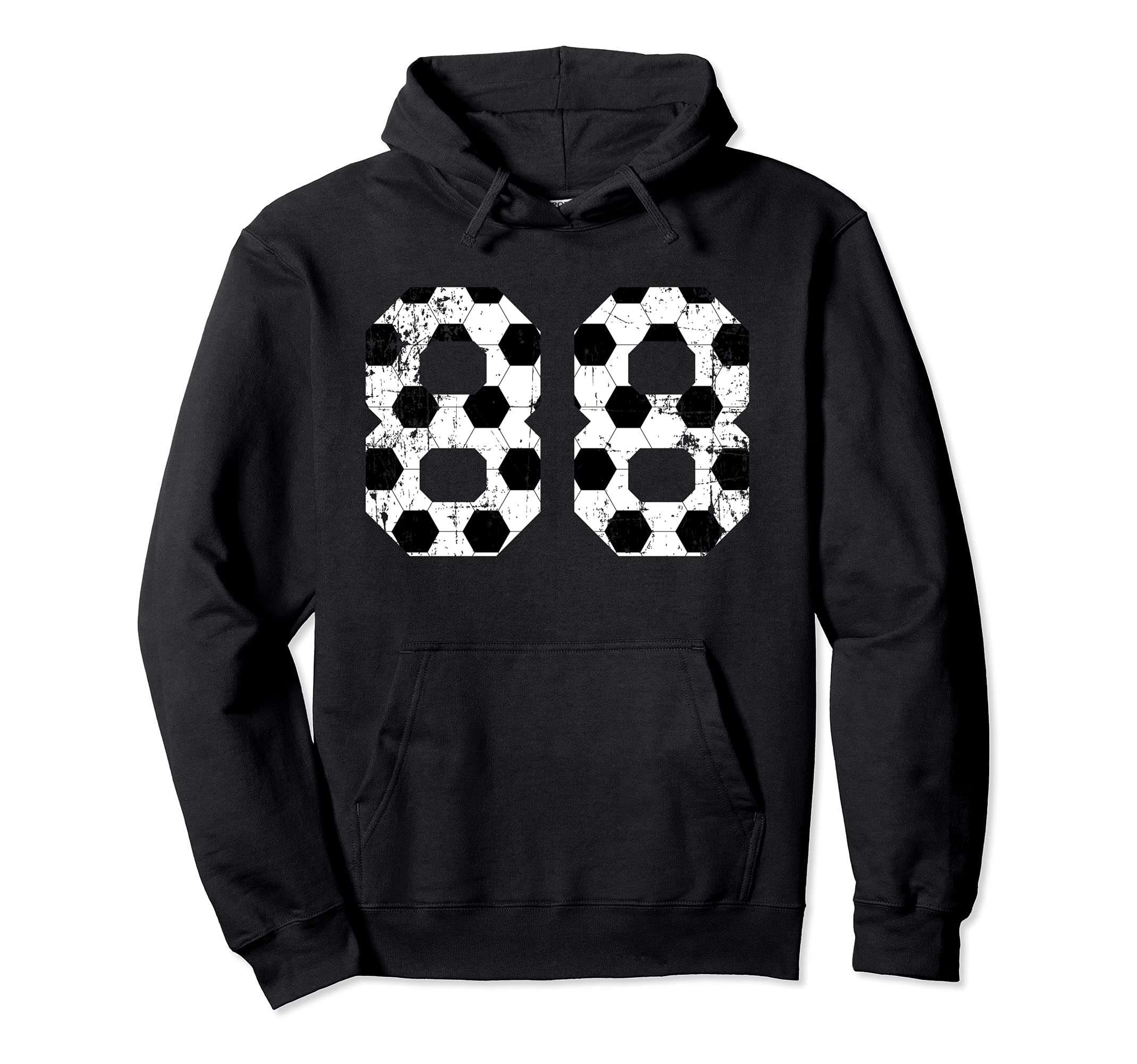Soccer 88 Jersey Number Hoodie - Minimalist Print for Adults
