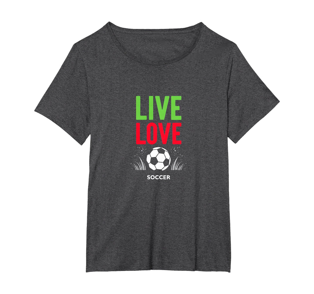 Live Love Soccer Inspiring Sports Fan T-Shirt - Custom Art Print Men Women